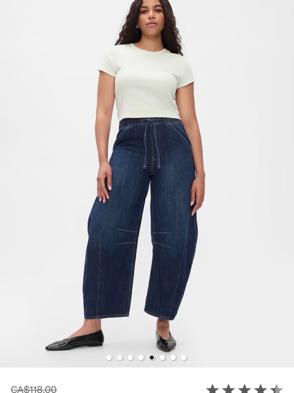 GAP Mid Rise Easy Horseshoe Jeans in Dark Indigo